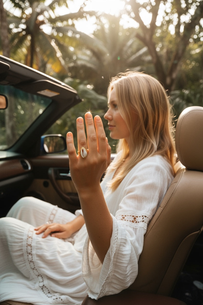 Bohemian Shell Ring