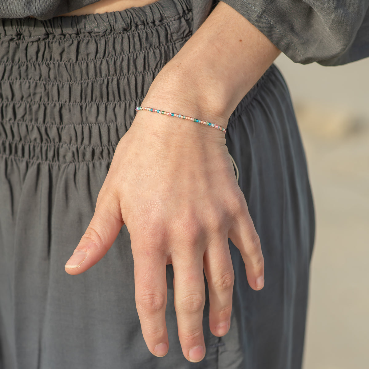 Coral Bay Beaded String Bracelet