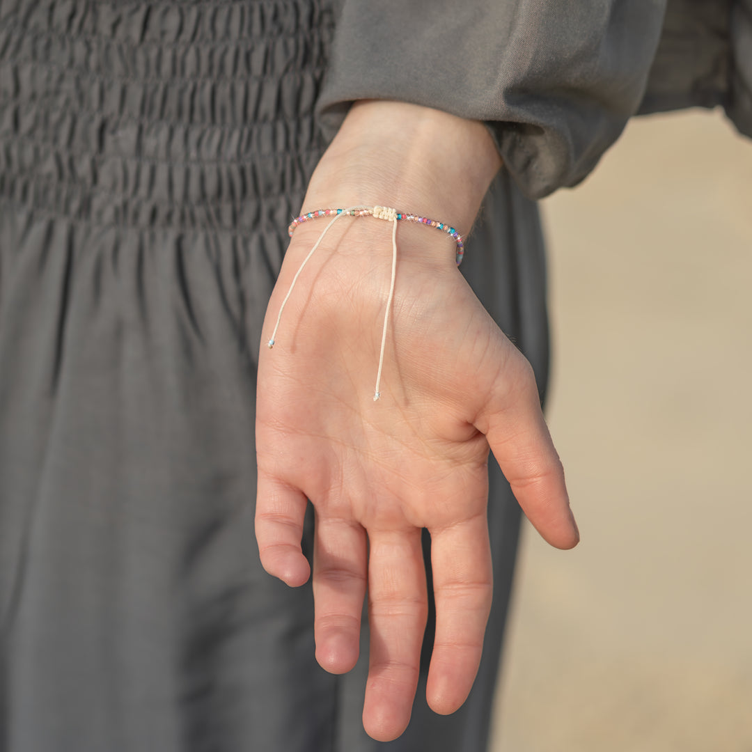 Coral Bay Beaded String Bracelet