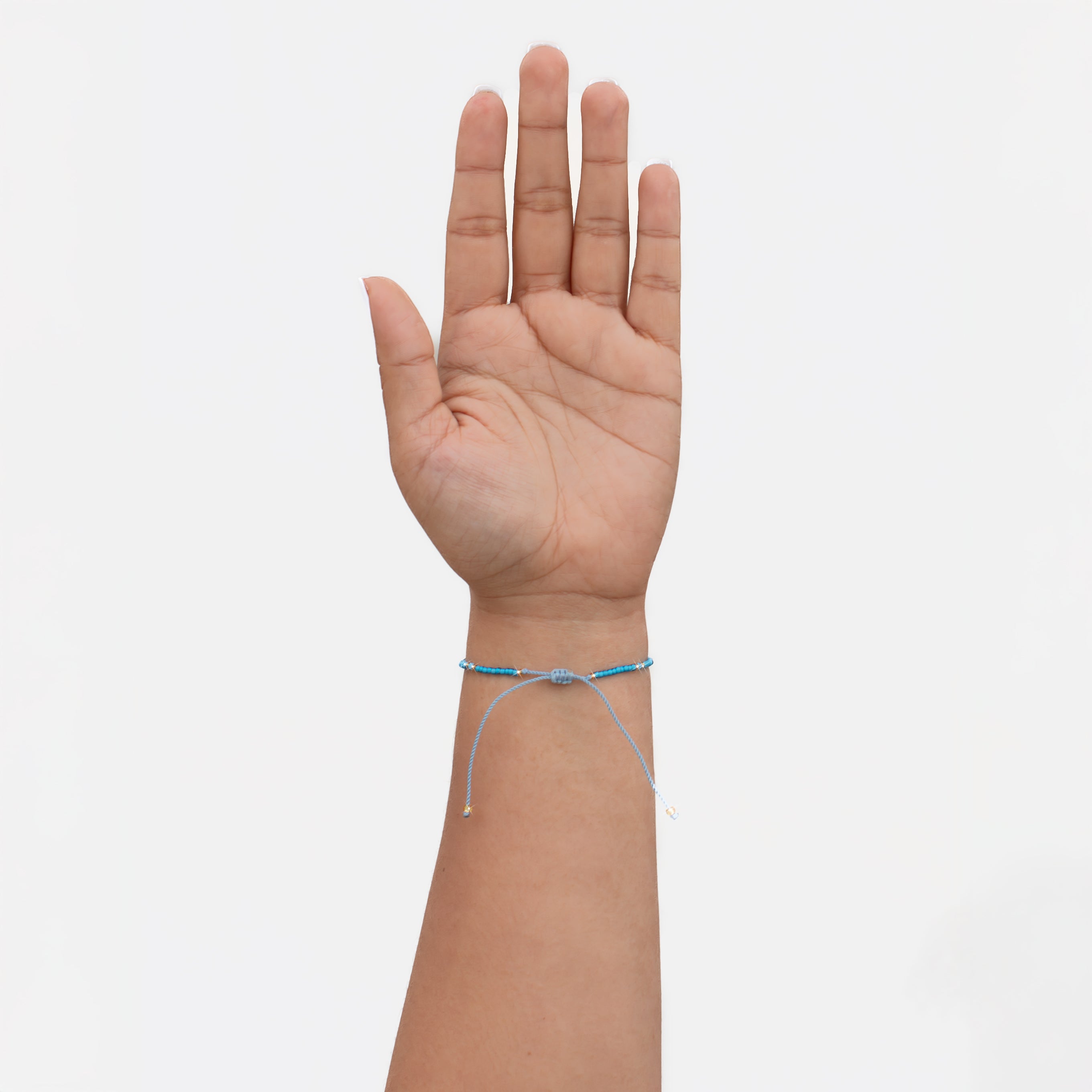 Oceanic Gold Beaded String Bracelet