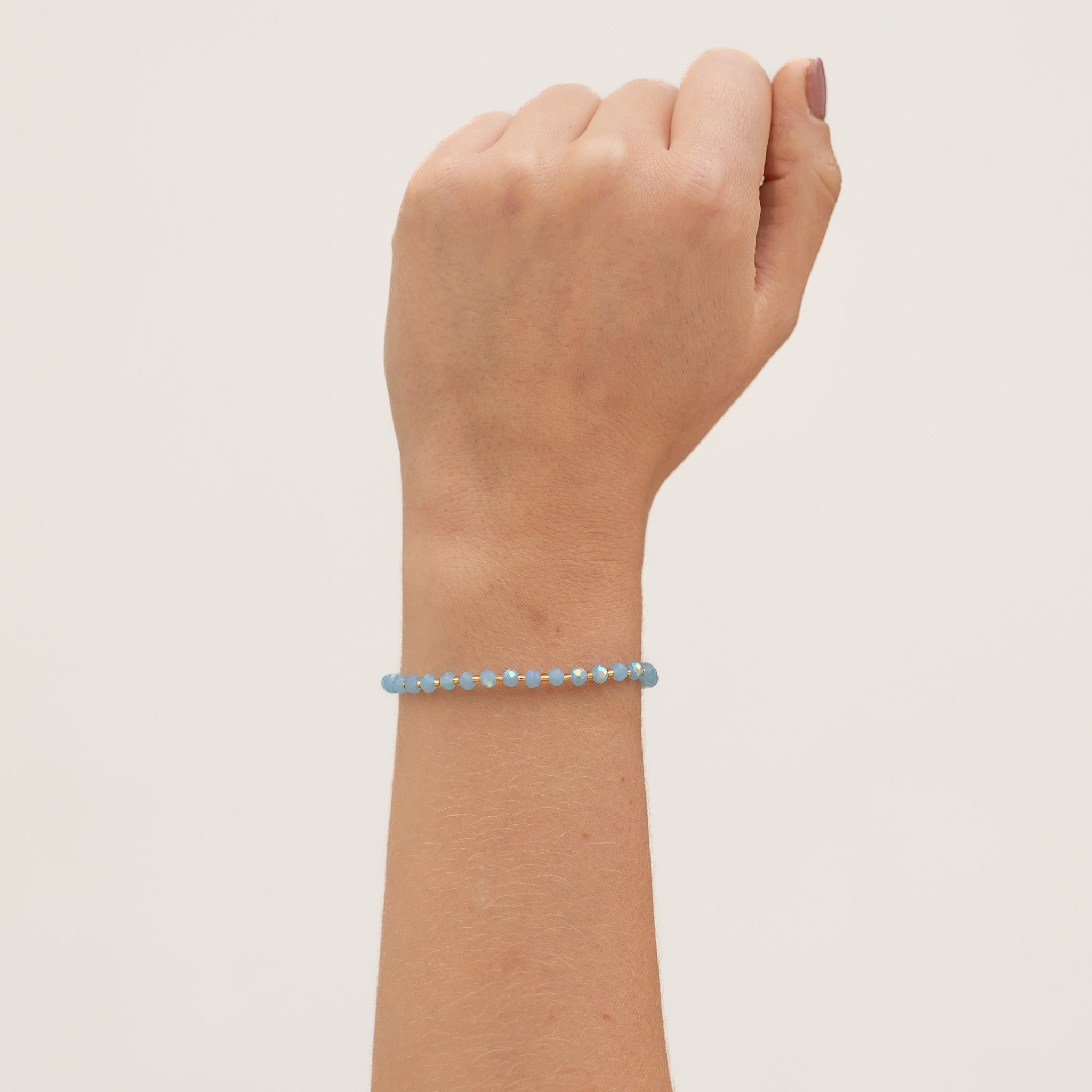 Blue Horizon Beaded String Bracelet