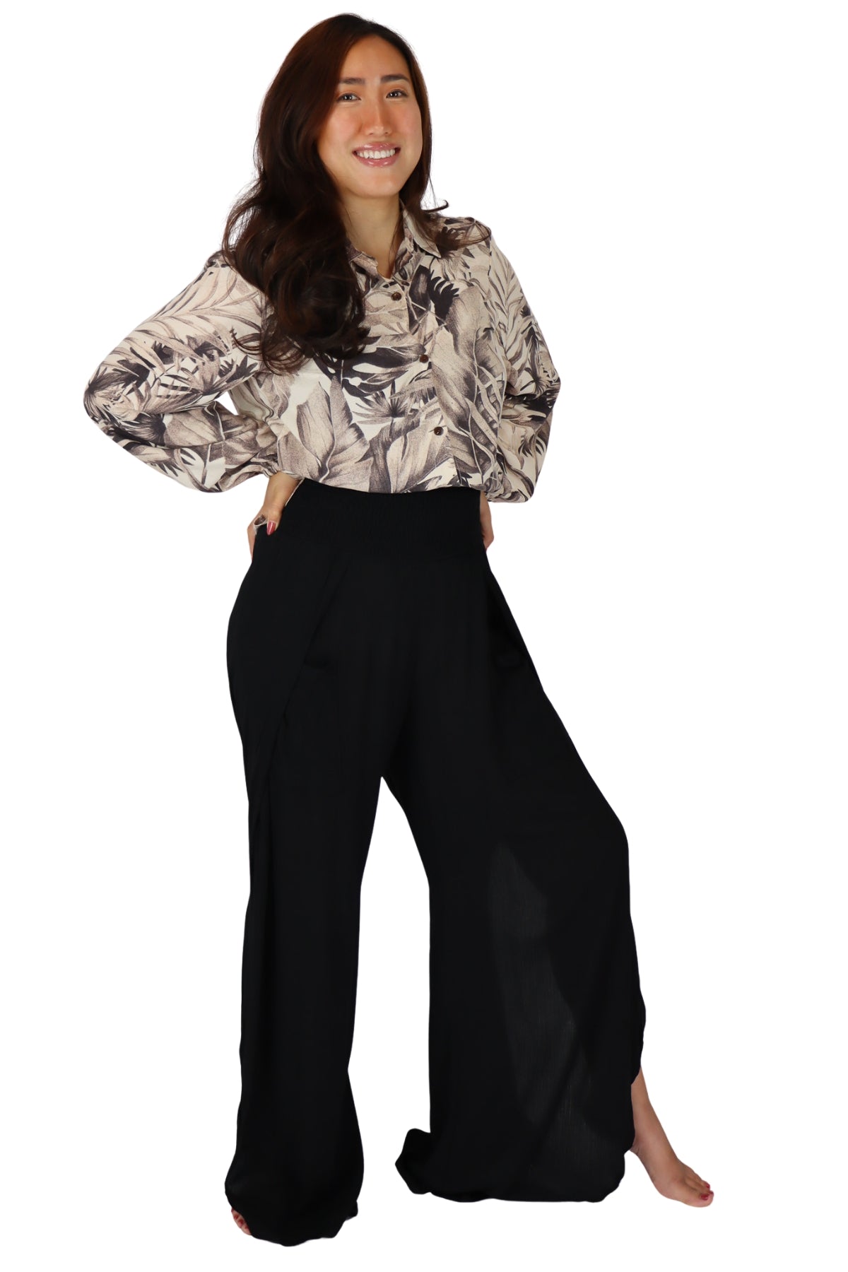 PIYOGA Women's Goddess Maxi Dress - Flowy Bohemian Short Sleeve High-L PIYOGA | Beach Goddess Skirt with 2 Pockets