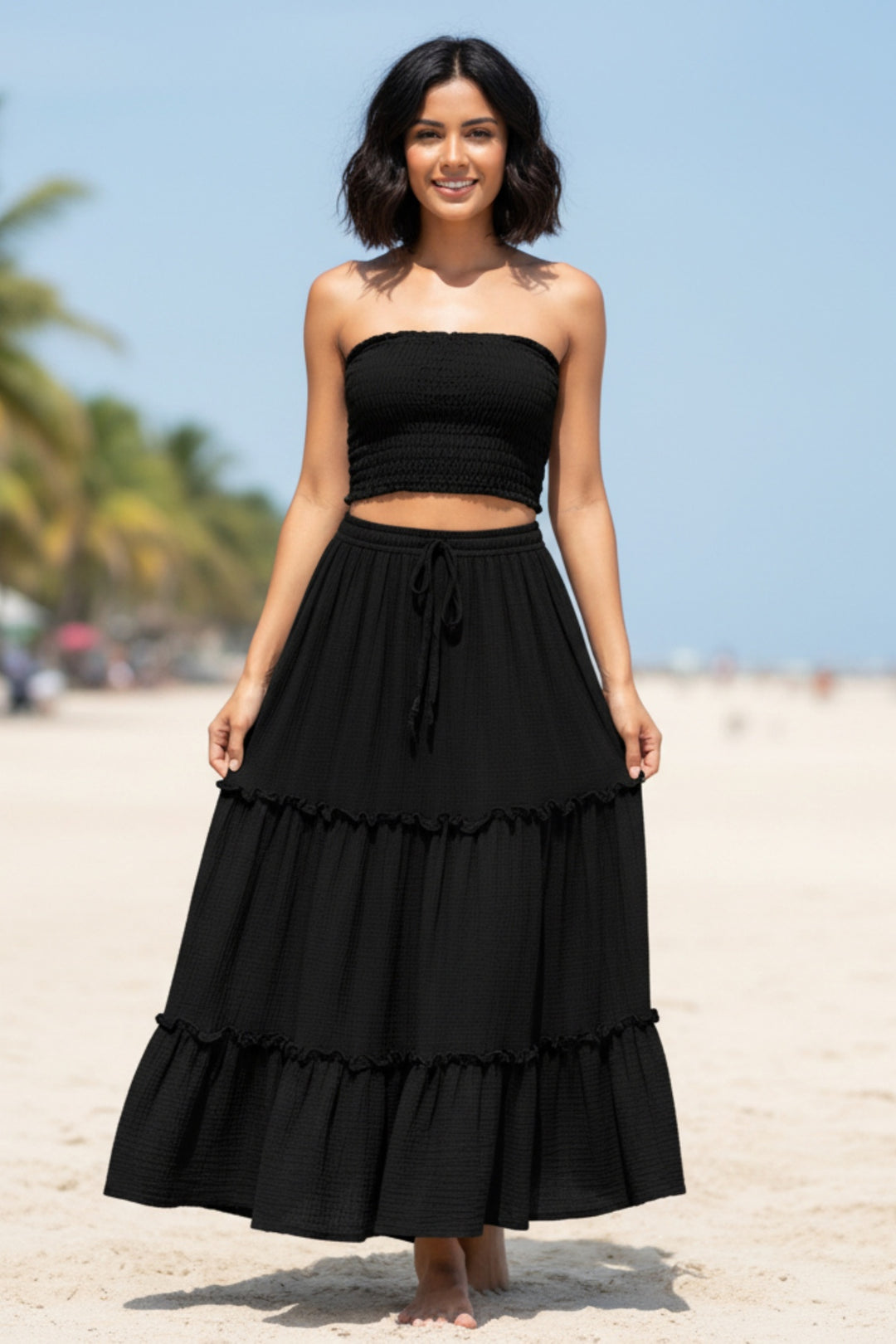 gaia tiered maxi dress NEW! 100% Cotton Gaia Maxi Skirt