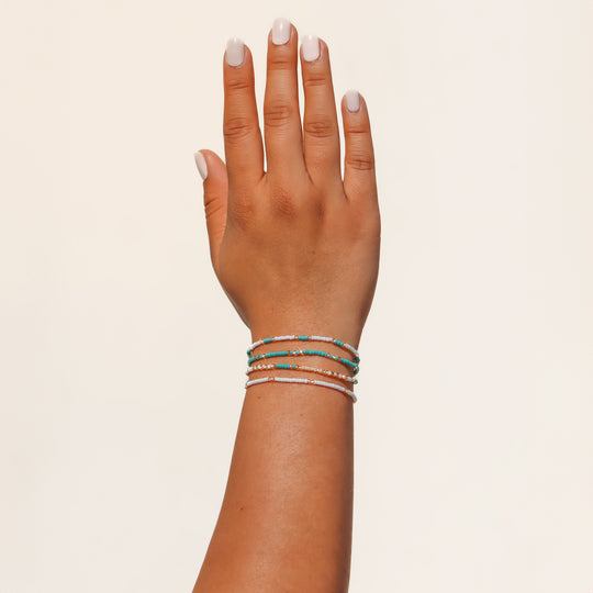 Island Glow Beaded String Bracelet