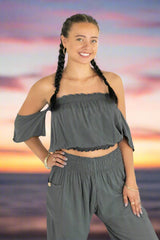 Off the Shoulder Crop Top